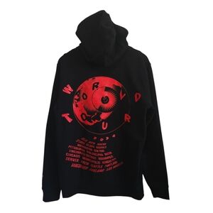 Louis Tomlinson Hoodie Mens Black 2022 World Tour Pullover Concert Merch